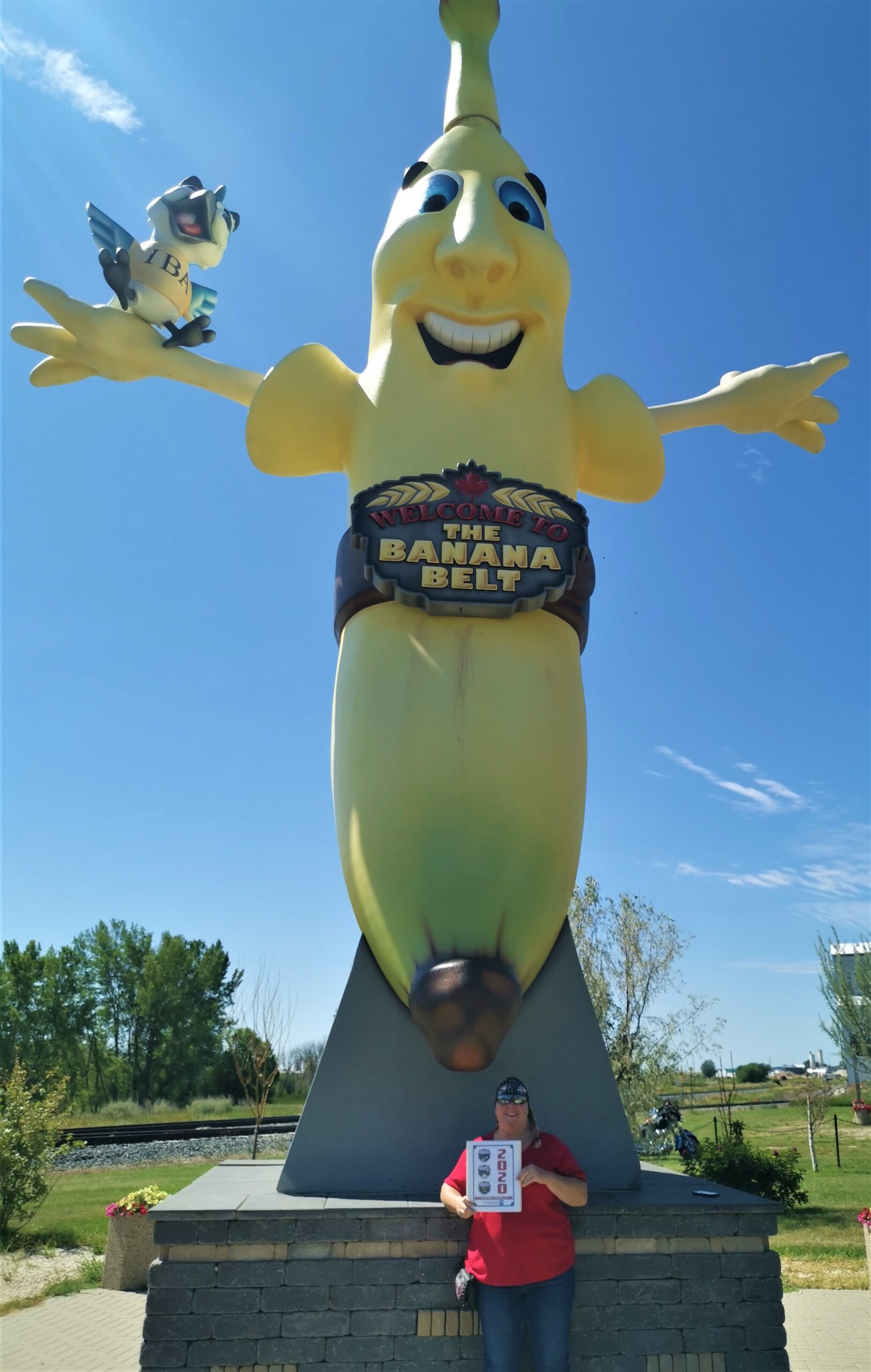 The Big Banana in Melita Manitoba * Manitoba Motorcycle Tourism